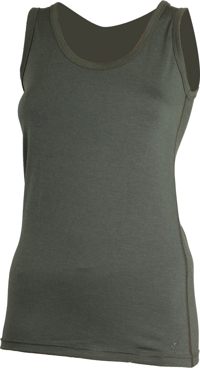 Dámské merino tílko LASTING Bara khaki Velikost: M