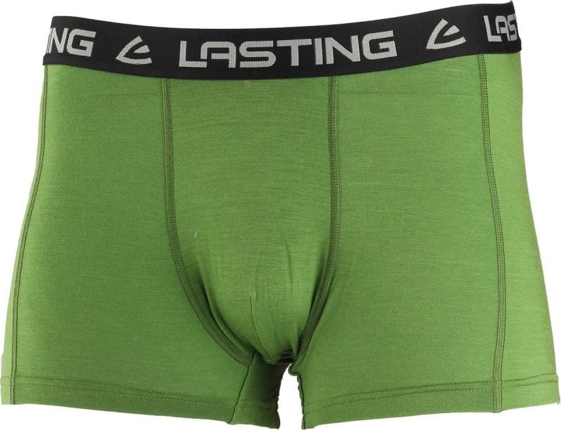 Pánské merino boxerky LASTING Noro zelené Velikost: M