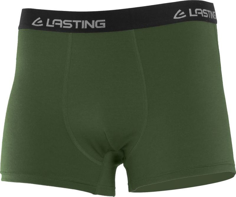 Pánské merino boxerky LASTING Noro zelené Velikost: XL
