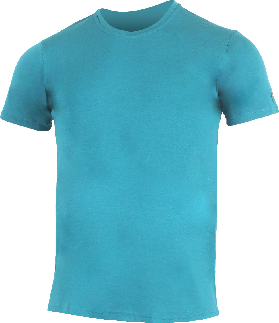 Pánské merino triko LASTING Chuan modré Velikost: M