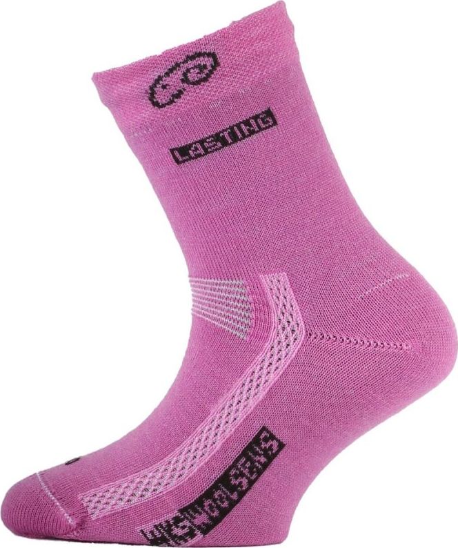Dětské merino ponožky LASTING Tjs růžové Velikost: (29-33) XS