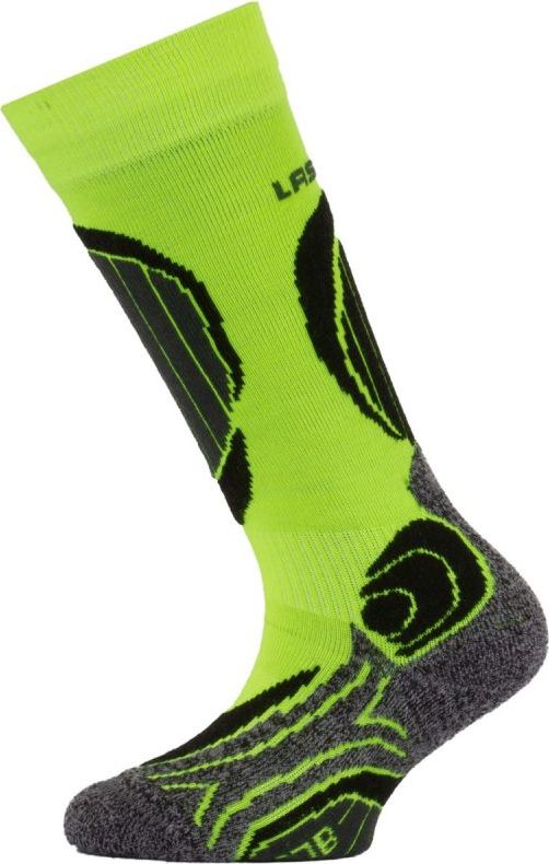 Dětské merino lyžařské ponožky LASTING Sjb žluté Velikost: (29-33) XS