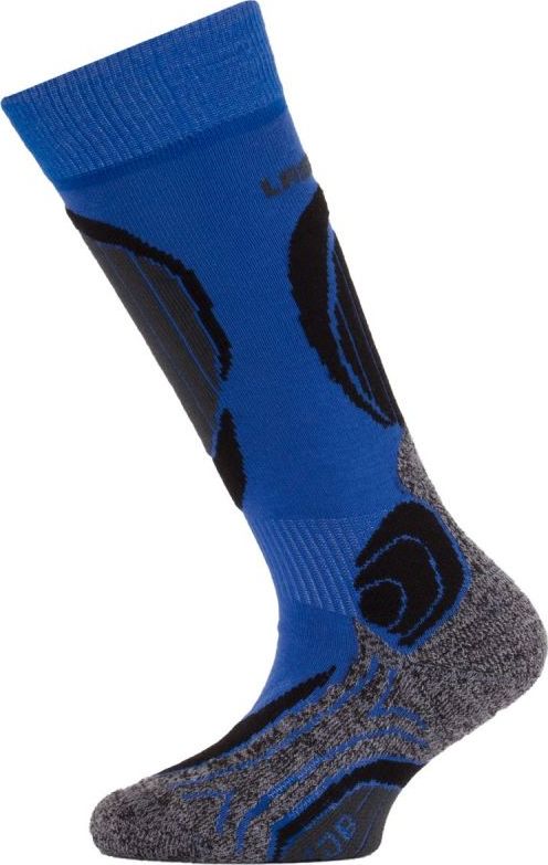 Dětské merino lyžařské ponožky LASTING Sjb modré Velikost: (34-37) S