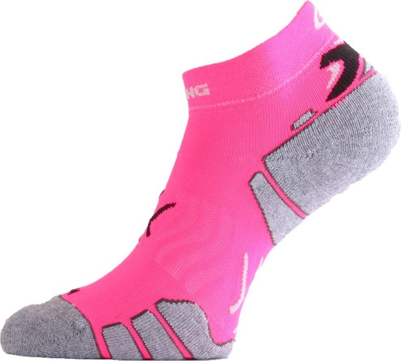Funkční běžecké ponožky LASTING Run růžové Velikost: (34-37) S