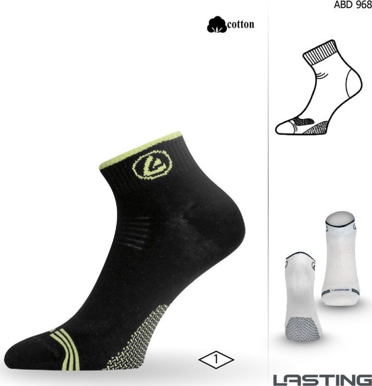 Funkční ponožky LASTING Abd černé Velikost: (34-37) S