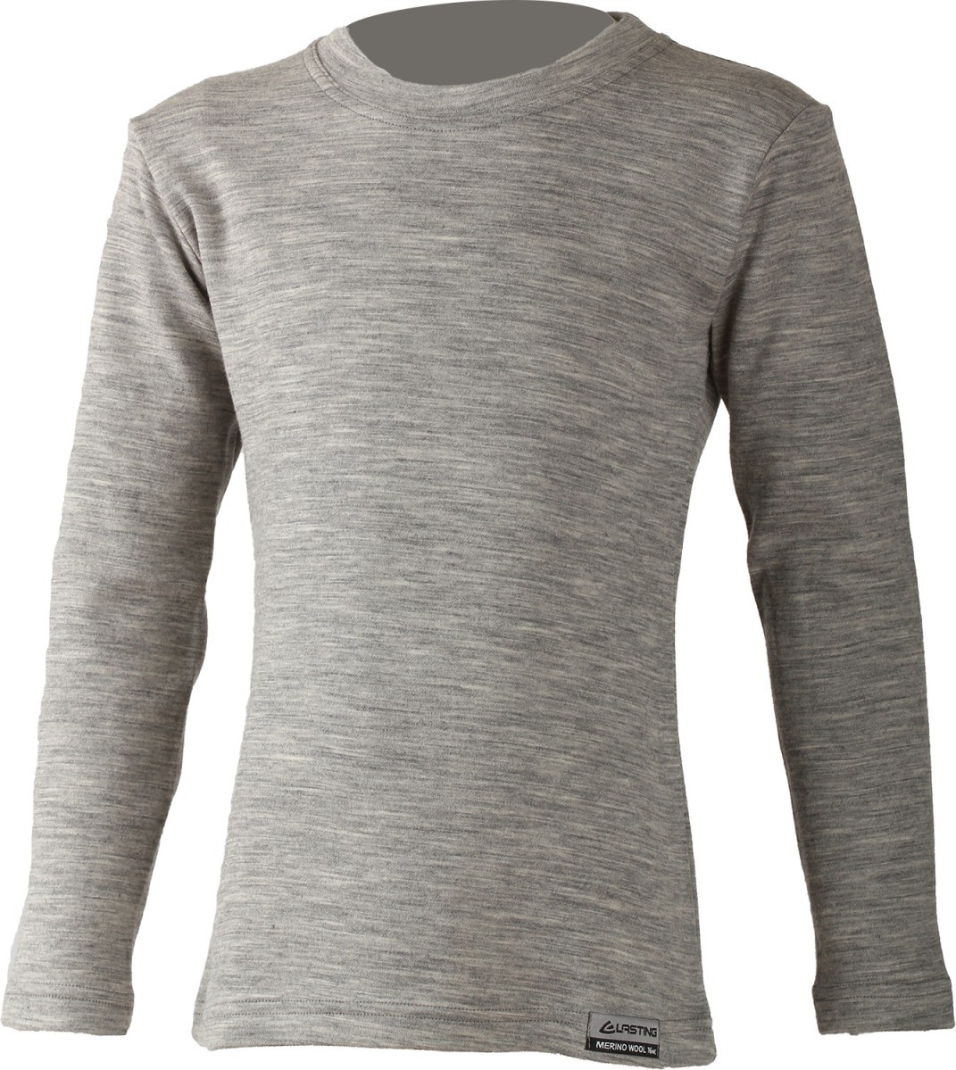 Dětské merino triko LASTING Lony šedý melír Velikost: 120