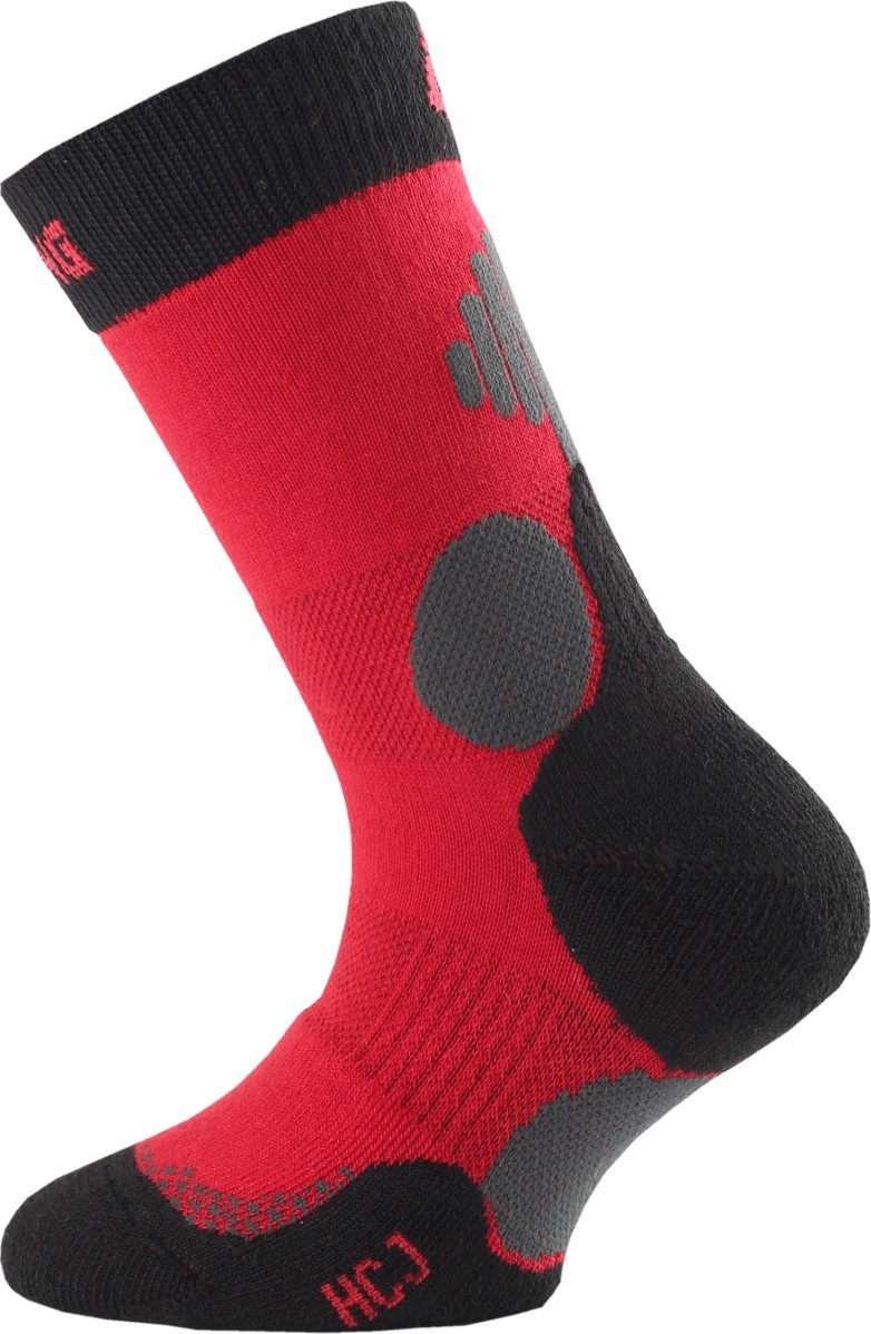 Dětské hokejové ponožky LASTING Hcj červené Velikost: (24-28) XXS