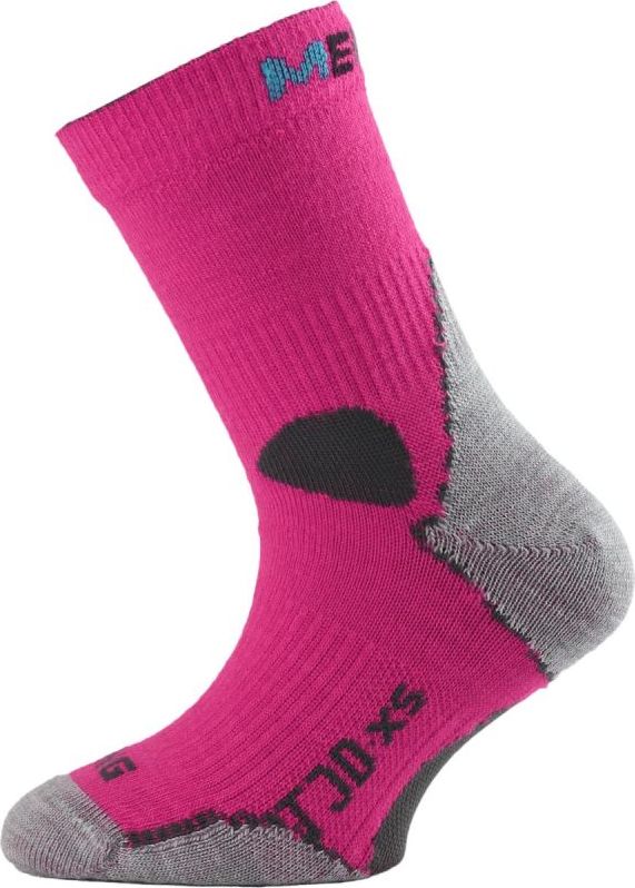 Dětské merino ponožky LASTING Tjd růžové Velikost: (24-28) XXS