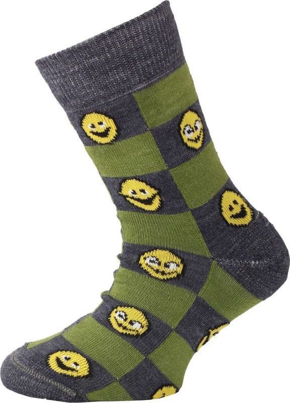 Dětské merino ponožky LASTING Tje zelené Velikost: (34-37) S