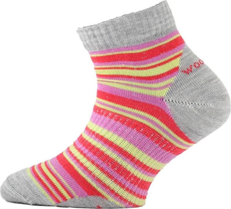Dětské merino ponožky LASTING Tjp červené Velikost: (34-37) S