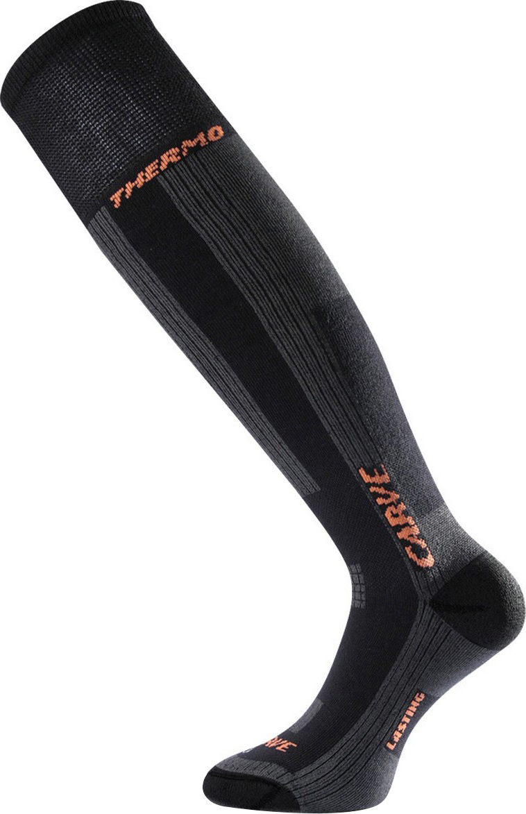 Funkční lyžařské podkolenky LASTING Skg černé Velikost: (42-45) L