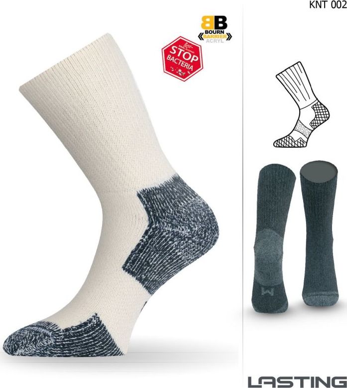 Funkční ponožky LASTING Knt bílé Velikost: (42-45) L