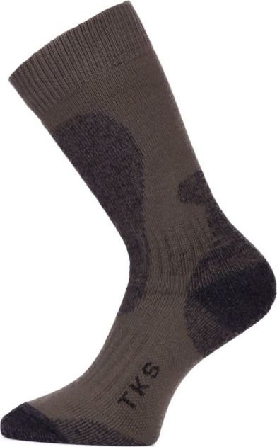 Funkční ponožky LASTING Tks hnědá Velikost: (42-45) L