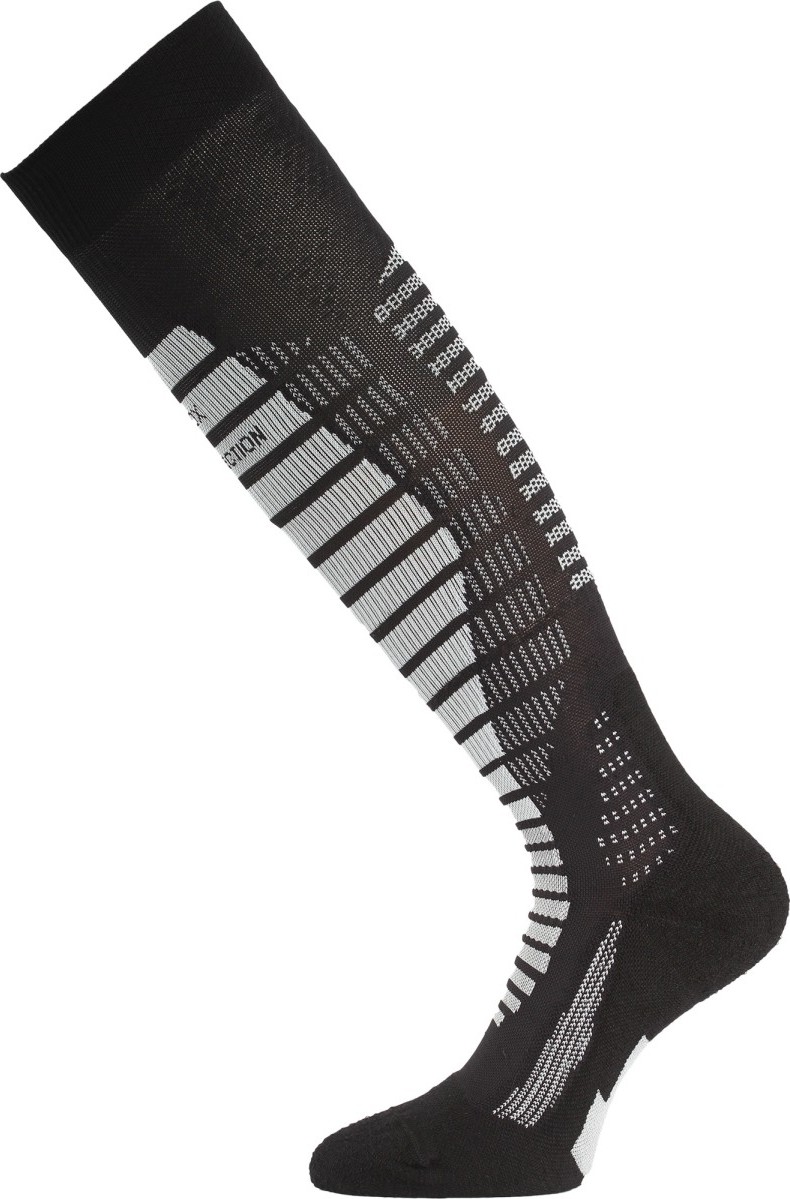 Lyžařské merino podkolenky LASTING Wro černé Velikost: (46-49) XL