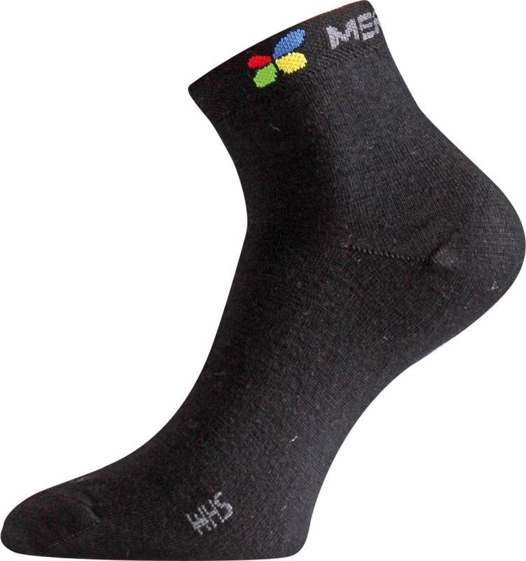 Merino ponožky LASTING Whs černé Velikost: (42-45) L