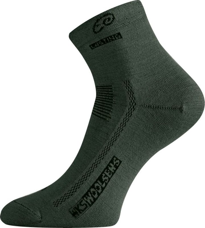 Merino ponožky LASTING Wks zelené Velikost: (38-41) M