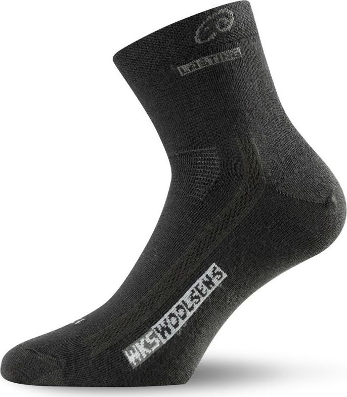 Merino ponožky LASTING Wks černé Velikost: (34-37) S