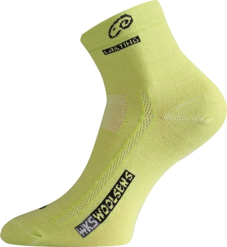 Merino ponožky LASTING Wks žluté Velikost: (46-49) XL