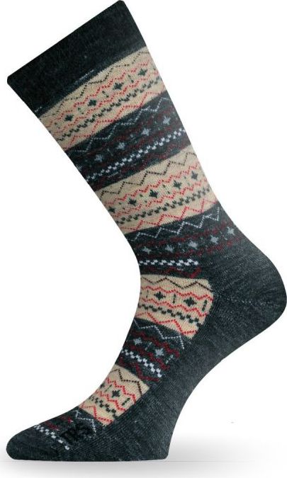 Merino ponožky LASTING Twp béžové Velikost: (46-49) XL