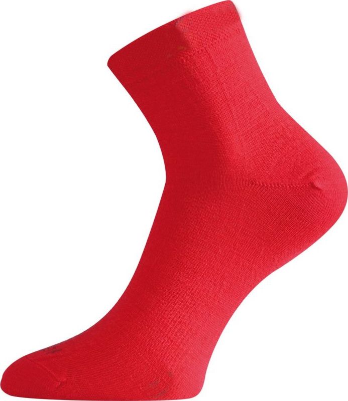 Merino ponožky LASTING Was červené Velikost: (34-37) S