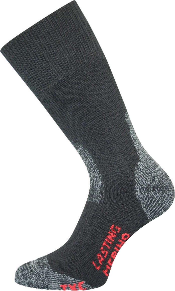 Merino ponožky LASTING Txc černé Velikost: (34-37) S