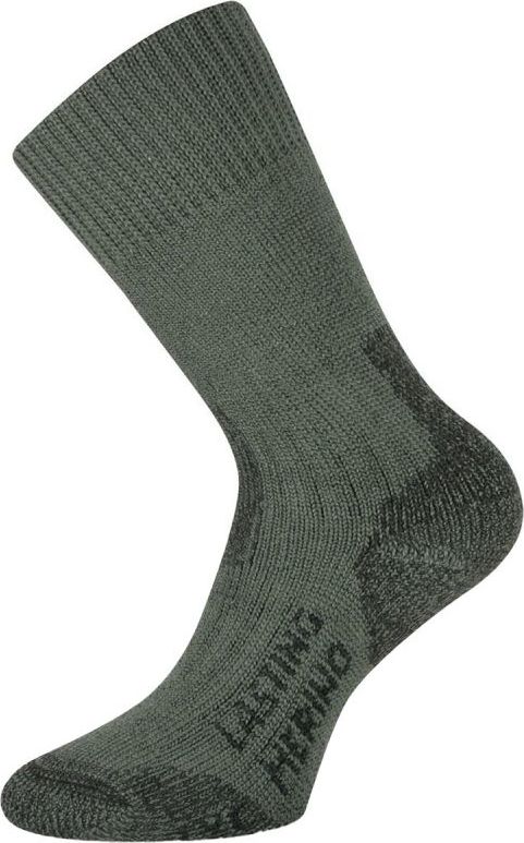 Merino ponožky LASTING Txc zelené Velikost: (46-49) XL