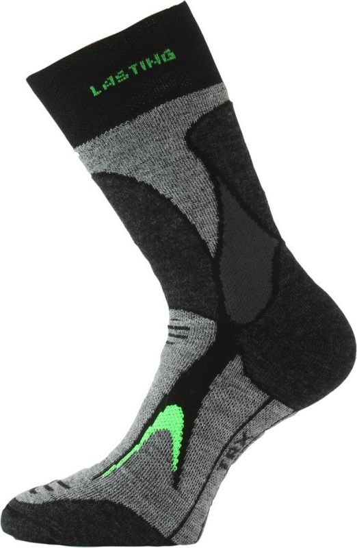 Merino ponožky LASTING Trx šedé Velikost: (46-49) XL