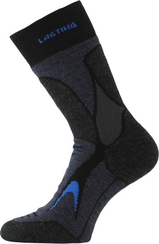 Merino ponožky LASTING Trx černé Velikost: (38-41) M