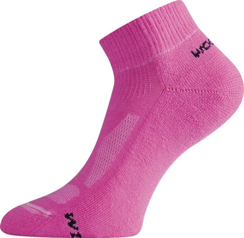 Merino ponožky LASTING Wdl růžové Velikost: (34-37) S