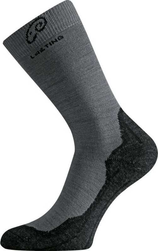 Merino ponožky LASTING Whi šedé Velikost: (42-45) L