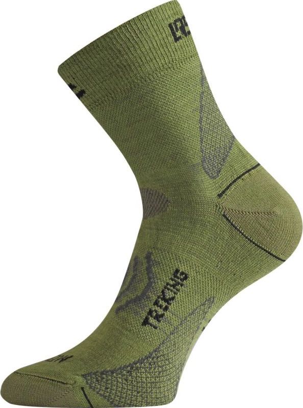 Merino ponožky LASTING Tnw zelené Velikost: (46-49) XL