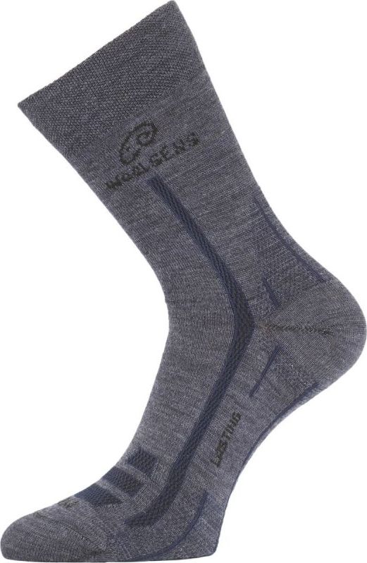 Merino ponožky LASTING Wls modré Velikost: (46-49) XL