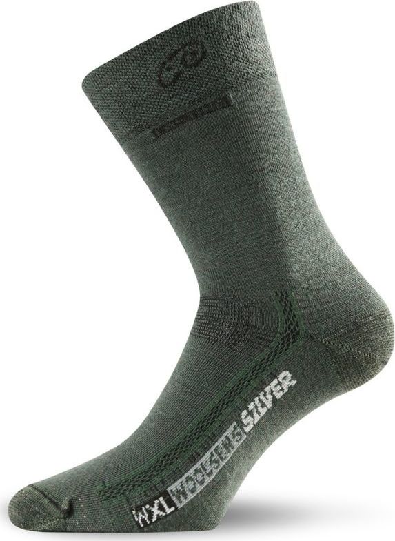 Merino ponožky LASTING Wxl zelené Velikost: (46-49) XL