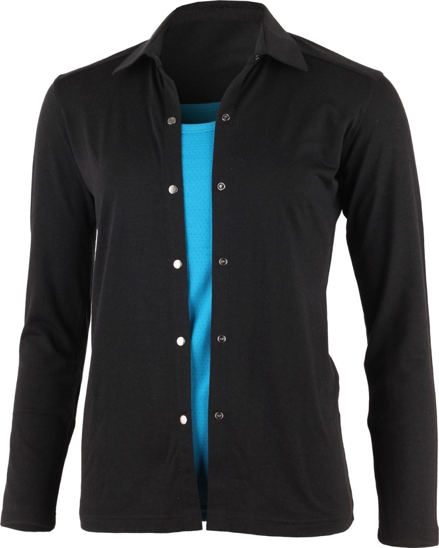 Dámská merino košile LASTING Amanda černá Velikost: L