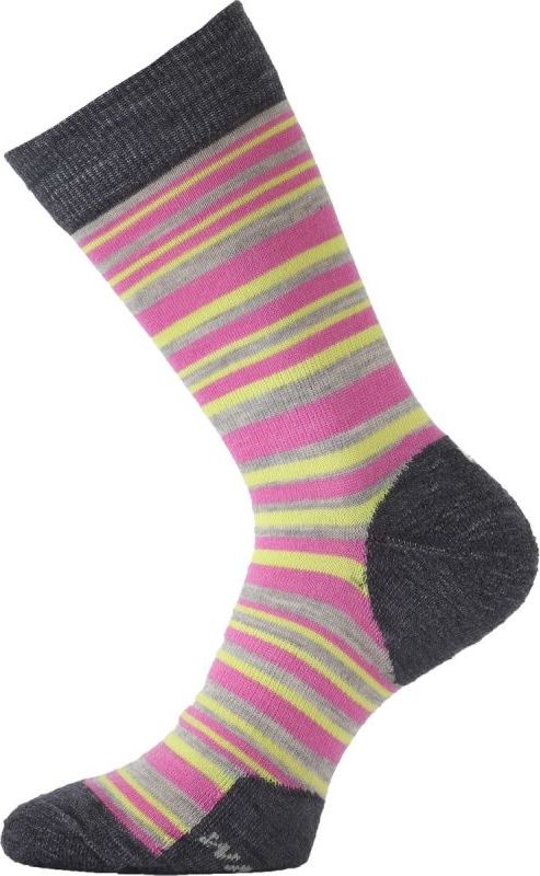 Merino ponožky LASTING Wwl růžové Velikost: (34-37) S