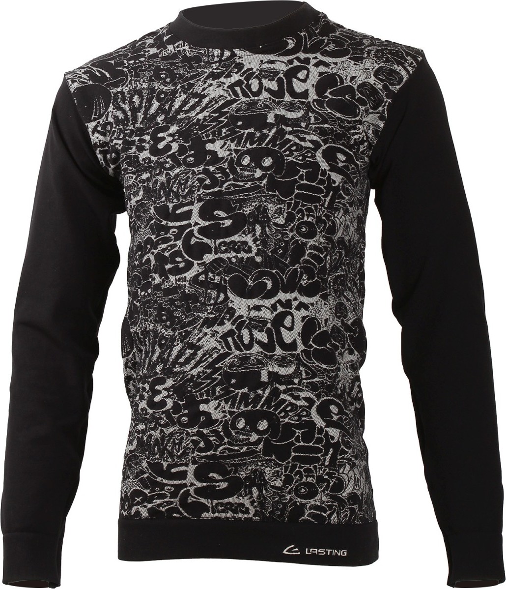Dětské funkční triko LASTING Graf černé Velikost: 134-146