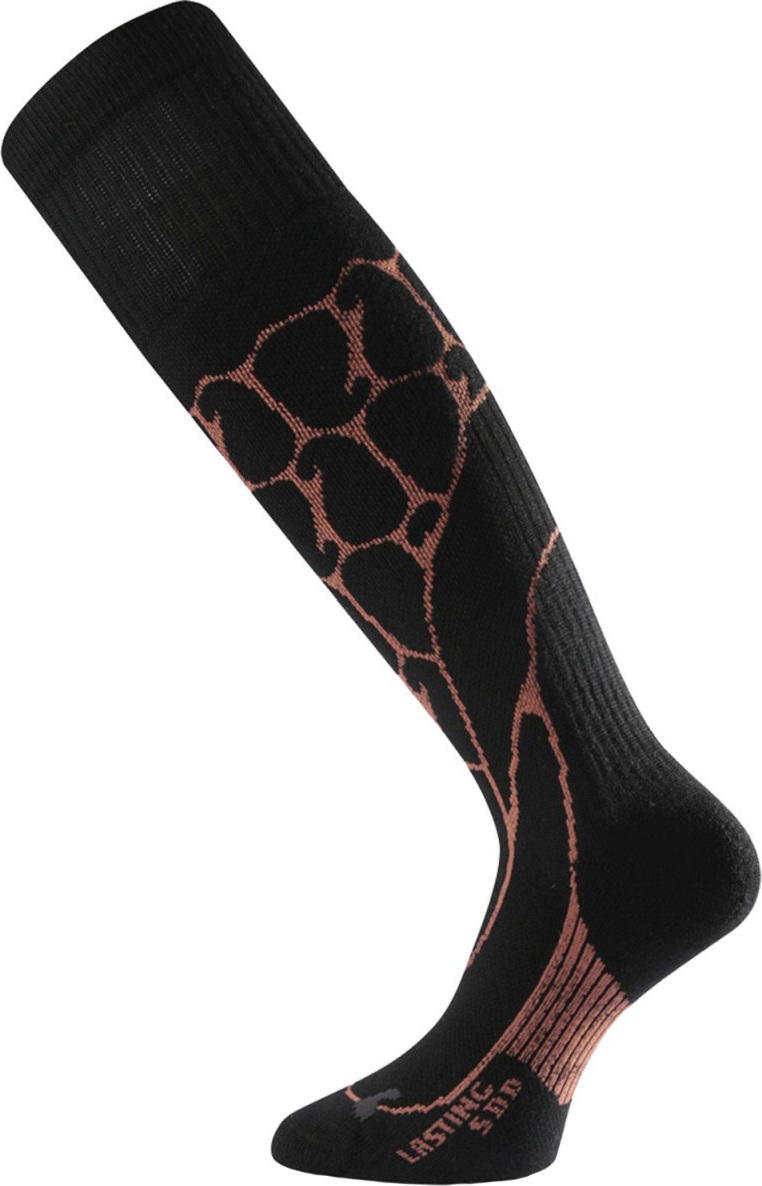Lyžařské podkolenky LASTING Sdm černé Velikost: (38-41) M