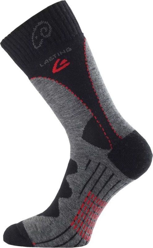 Merino ponožky LASTING Twa šedé Velikost: (42-45) L