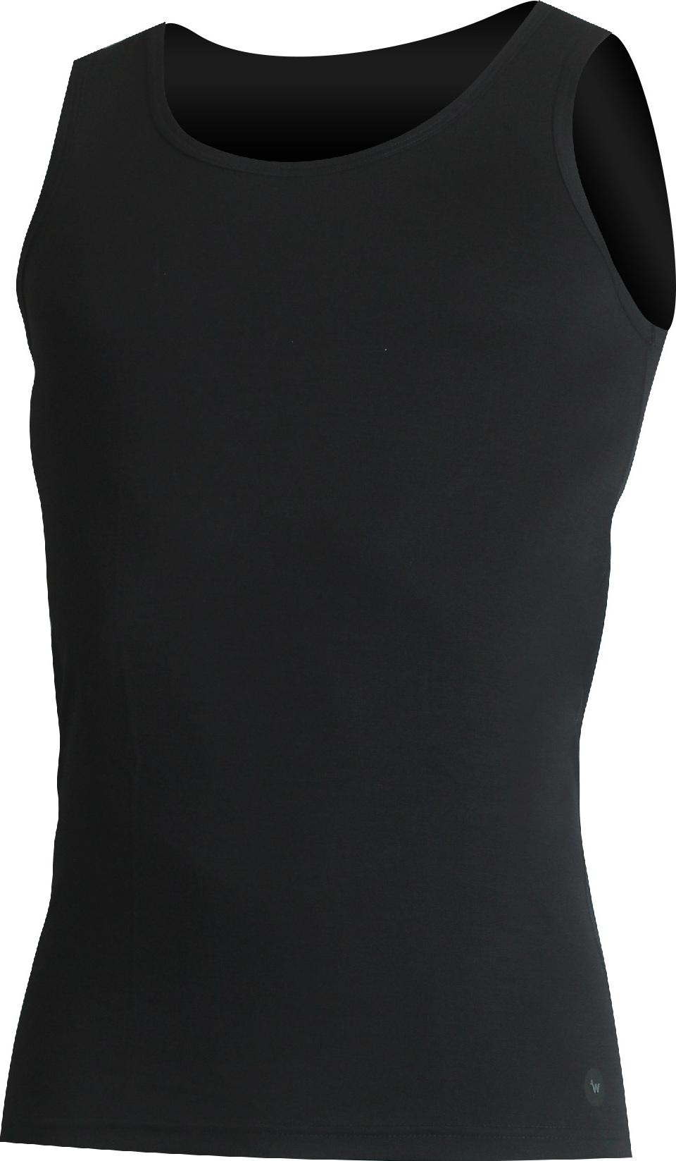 Pánské merino tílko LASTING Anton černé Velikost: XL