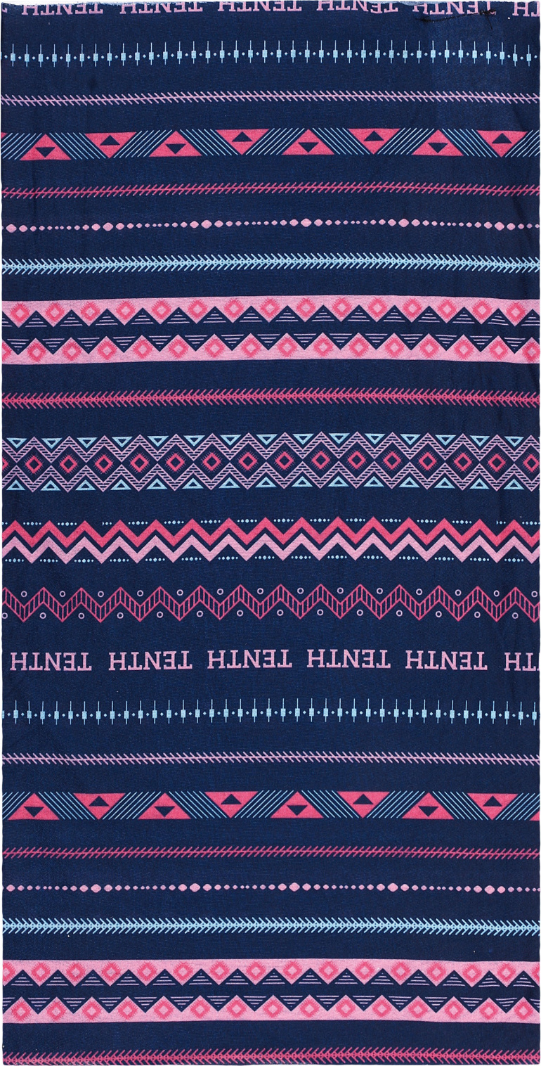 Multifunkční šátek HUSKY Printemp pink triangle stripes Velikost: UNI