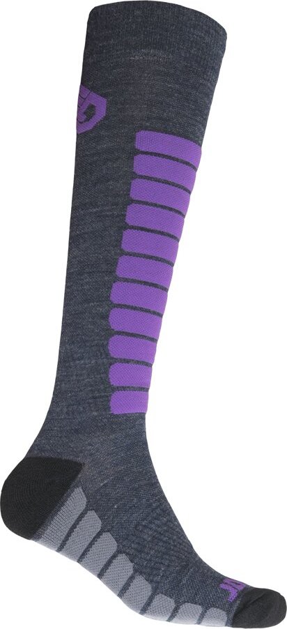 Lyžařské merino ponožky SENSOR Zero Merino šedá/fialová Barva: fialová, Velikost: 9/11