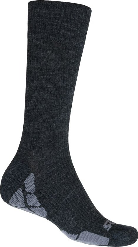 Turistické merino ponožky SENSOR Hiking Merino černá/šedá Barva: černá, Velikost: 9/11
