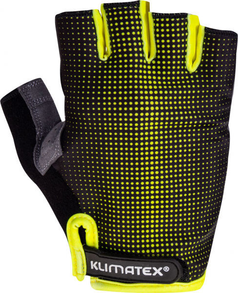 Cyklistické rukavice KLIMATEX Rieli žlutá Velikost: M