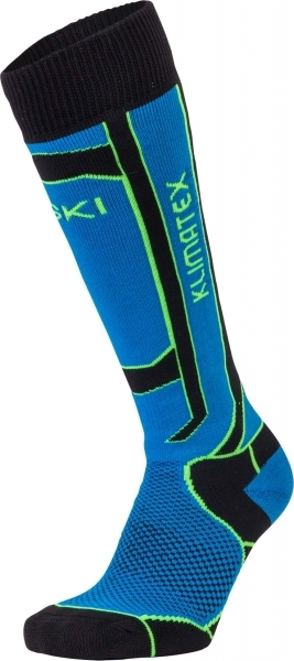 Dětské lyžařské ponožky KLIMATEX Nogy modrá Velikost: 31-34