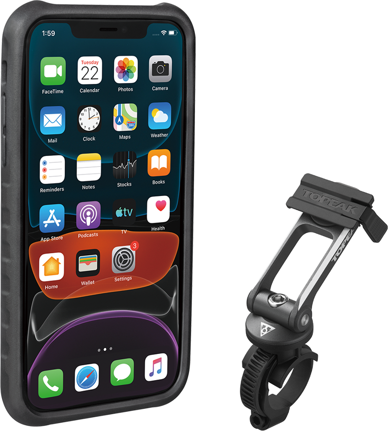 TOPEAK obal RIDECASE pro iPhone 11 černá/šedá