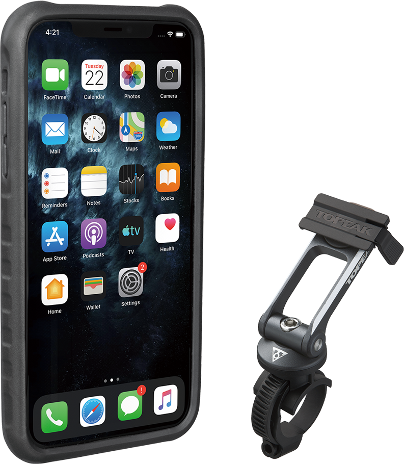 TOPEAK obal RIDECASE pro iPhone 11 Pro Max černá/šedá