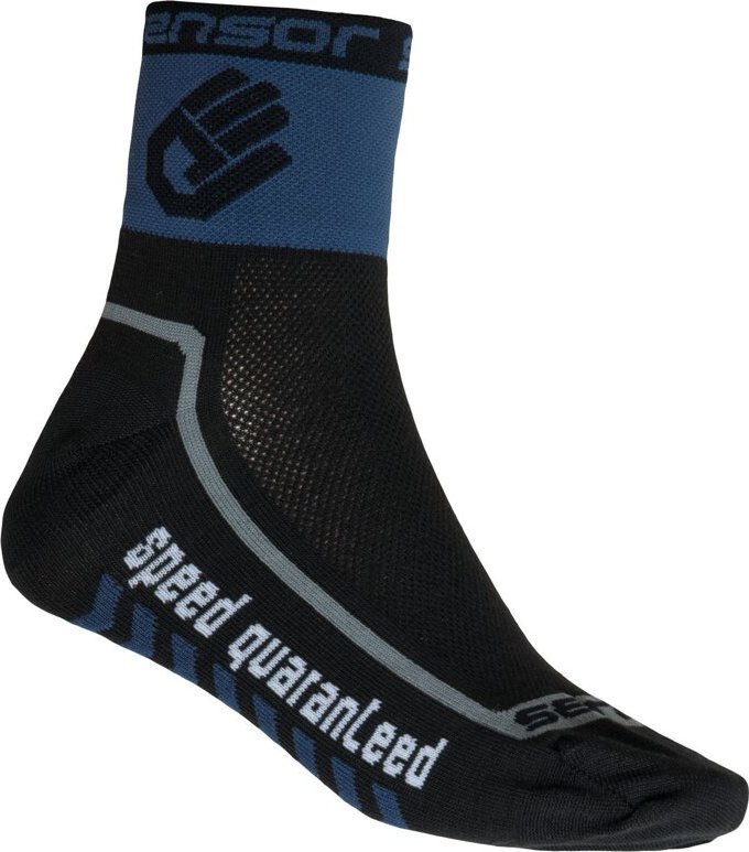 Ponožky SENSOR Race lite hand černá/modrá Velikost: 9/11, Barva: černá