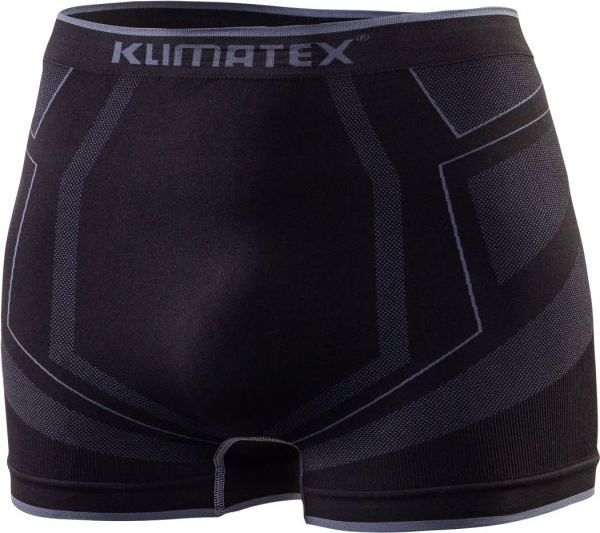 Pánské bezešvé boxerky KLIMATEX Andris černá Velikost: S/M