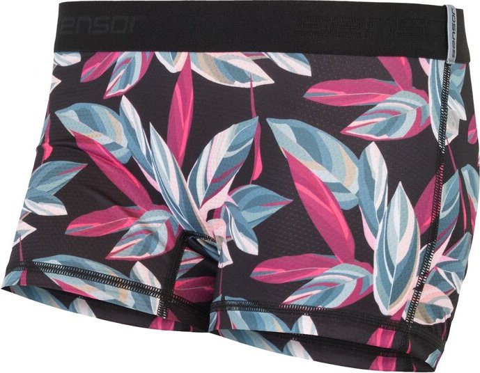 Dámské kalhotky SENSOR Coolmax impress černá/leaves Barva: černá, Velikost: XL