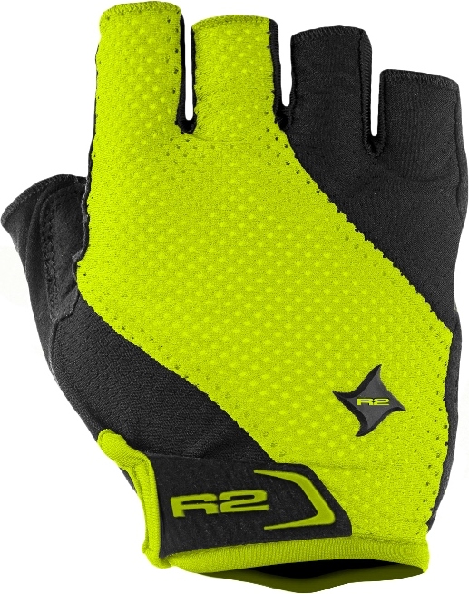 Cyklistické rukavice R2 Ribbon neon žluté Velikost: XL